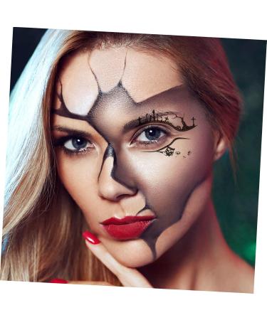 BIUDECO 4 Pairs Halloween Temporary Eyeliner Stickers Black Stickers Temporary Eye Makeup Decals - Buy Online on GoSupps.com