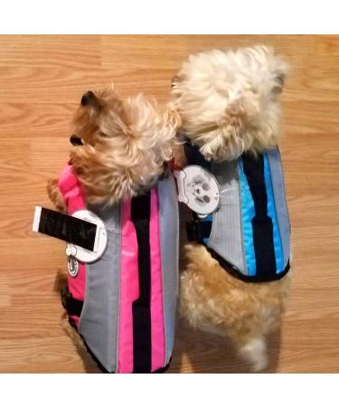 Vivaglory Dog Lifeguard Vest with Removable Front-Wheel Drive | Reflective Padded & Ideal for Swimming & Boating - Blue XXS (28-35cm) - Buy Online on GoSupps.com