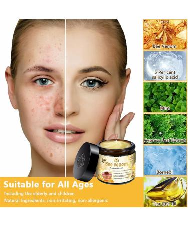 Bee Venom Skin Treatment Cream 2025 New Professional Natural Repair Gel Effectively reduces all types of skin blemishes (1) - Buy Online on GoSupps.com