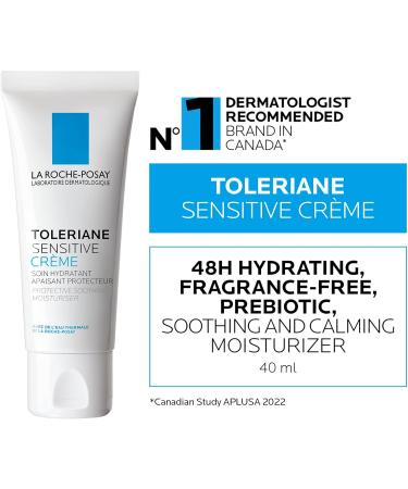 La Roche-Posay Face Moisturizer Toleriane Sensitive Face Cream with Niacinamide and Ceramides for Normal to Combination Skin Sensitive Skin Alcohol Free Fragrance Free 40mL ( Packaging May Vary ) CREAM Normal-Combination Skin - Buy Online on GoSupps.com