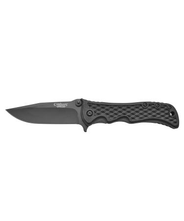 Camillus folding knife Erupt Reverb Shatter Carbonitride Titanium AUS-8 steel blade GFN handle black 17.2 cm