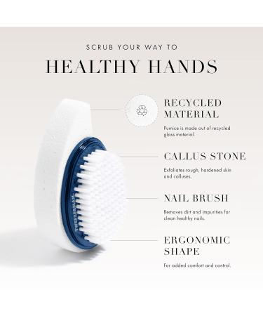 Tweezerman Evening Blue Nail Brush & Callus Remover - Premium Quality Beauty Tool | International Shipping Available - Buy Online on GoSupps.com