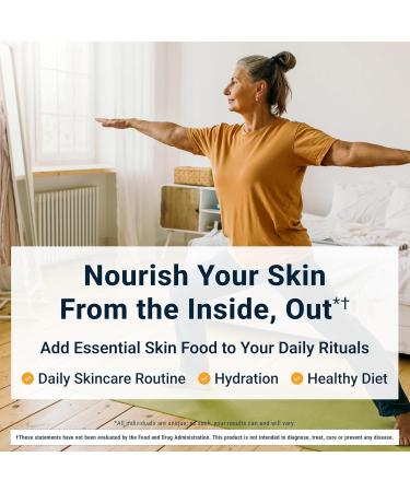 ACTIVATEDYOU Essential Skin Food - Plant Based Collagen Elastin Support Supplements for Women & Men - Supports Youthful Skin, Lysine & Dermaval for Collagen Production (3 Pack/90 Day Supply) - Buy Online on GoSupps.com