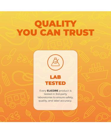 ELICORE Kids Omega 3 Gummies DHA & EPA Fish Oil Supplement for Brain, Vision & Immune Health - Non-GMO, Gluten-Free Orange Flavor Chewable Omega 3 for Kids Gummy 4+ - 60 Count - Buy Online on GoSupps.com