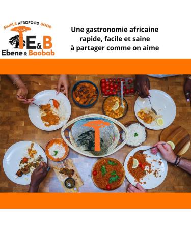  EBENE&BAOBAB Maf sauce from Ebene&Baobab - Peanuts Tomatoes and Spices Meets - Up to 4 People - Pack of 2 x 260 g Cooked in France - Eco-responsible Delivery at a Relay Point - Buy Online on GoSupps.com