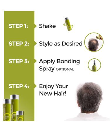 Hair Powder for Thinning Hair - Instant Root Concealer | Wind & Sweat Resistant | 60g Black - Hide Thin Hair & Scalp Shine in 30 Seconds - Buy Online on GoSupps.com