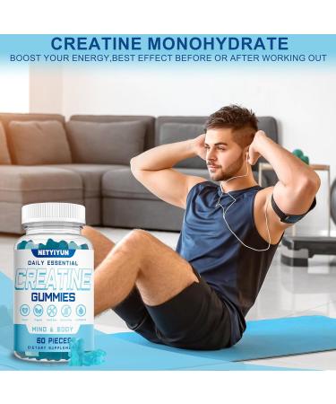 Creatine Gummies with 3g Creatine Monohydrate - Boost Muscle Growth Strength & Endurance for Men & Women - Buy Online on GoSupps.com