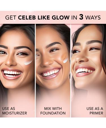 FA..CES/ CANADA Strobe Cream - Rose Gold 30ml | Primer + Highlighter + Moisturizer | Shea Butter & Hyaluronic Acid | Intense Hydration | Flawless Radiant Dewy Skin | Illuminating & Glowing Makeup Base - Buy Online on GoSupps.com