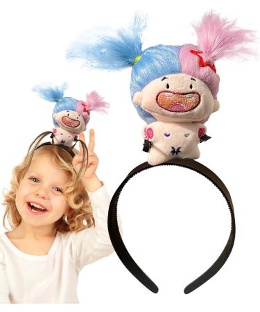 Doll Hairband Plush Cartoon Doll Hairband Cute Hairhoops for Styling Makeup Fashion Plush Doll Hairband for Girls Kids Pisces - Buy Online on GoSupps.com