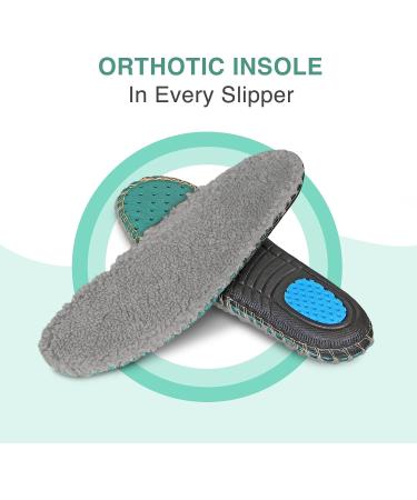 Orthofeet Charlotte 7 Black Orthopedic Slippers for Women - Plantar Fasciitis Relief & Arch Support - Buy Online on GoSupps.com