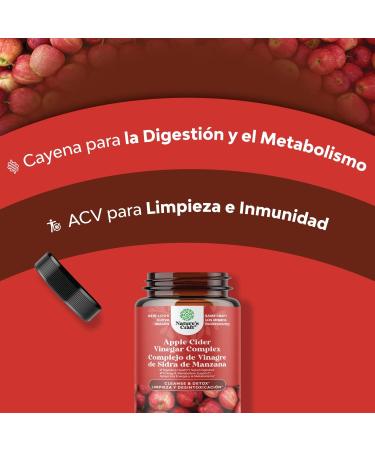 Vinagre de Sidra de Manzana - Suplemento Digestivo y Reductor de Tama o | Para limpieza natural de Hombres y Mujeres - Buy Online on GoSupps.com