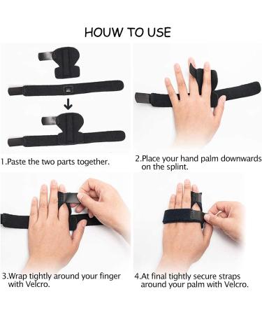 Trigger Finger Splint - Adjustable Brace for Right/Left Hand Support - Buy Online on GoSupps.com