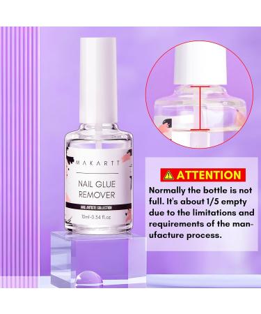 Makartt Nail Glue Remover - 10ML Acetone-Free Debonder for Press-On & Acrylic Nails | Effective Nail Tips & Fake Nails Adhesive Remover - Buy Online on GoSupps.com