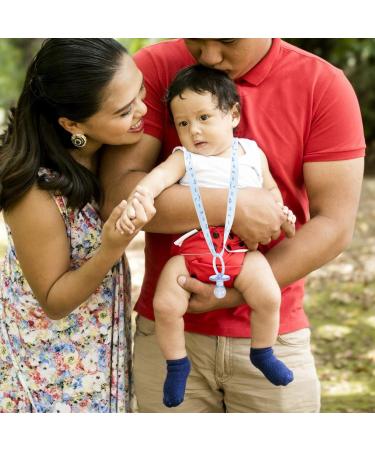 Gadpiparty 20-Piece Baby Shower Accessories | Acrylic Pacifier Necklaces & Guest Gifts | Perfect Baby Party Decorations for Boys & Girls - Blue - Buy Online on GoSupps.com