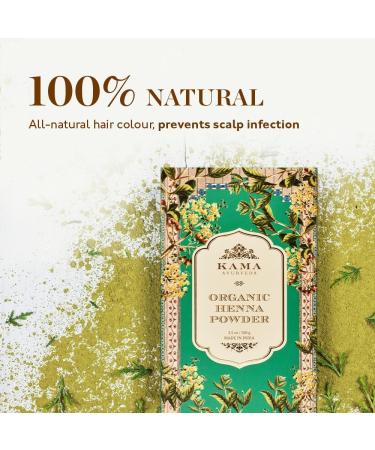 Kama Ayurveda 100% Organic Henna Powder 100g - Buy Online on GoSupps.com
