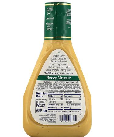 Ken's Steak House Honey Mustard Dressing 16oz - Pack of 2 - Buy Online on GoSupps.com