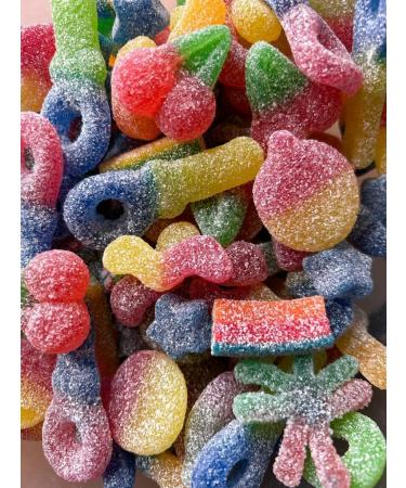 Treatboxx Fizzy Pick and Mix Sweets Sour Gift 1kg Bag - Buy Online on GoSupps.com