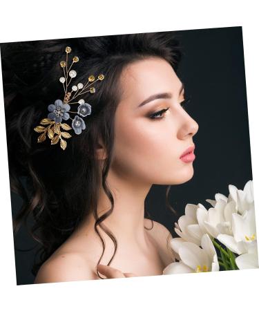 2 Set Hairpin Rhinestone Headpiece Wedding Hair Clips for Brides Blue Hair Accessories Bridal Hair Clip Pearl Wedding Hair Accessories Hair Pins Wedding Dress Zinc Alloy Miss Fork - Buy Online on GoSupps.com
