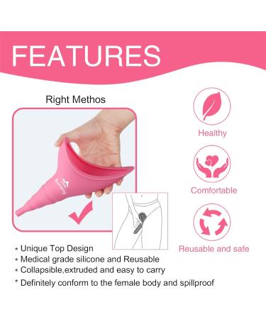 Urinella for Women - Reusable Portable Urinal for Safe Standing & Crouching | Ideal for Camping Hiking & Outdoor Activities - Buy Online on GoSupps.com