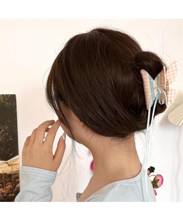 Women Hair Claw Clip Bowknot Chin Claw Clip Anti-slip Hair Grip Clip Hairstyle Hair Banana Clip Style2 - Buy Online on GoSupps.com