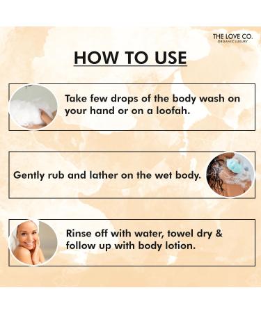 Buy The Love Co. Warm Vanilla Body Wash - Nourishing Vegan Shower Gel for Men & Women - Soft Skin | 250ml - Buy Online on GoSupps.com