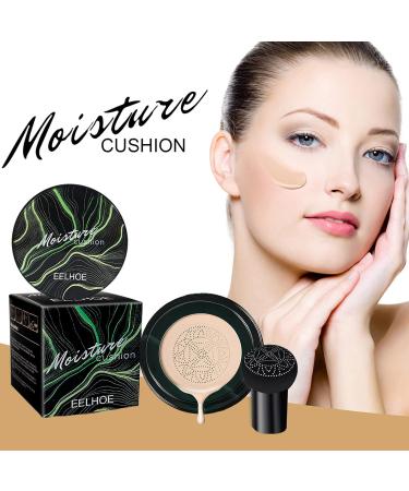 Mushroom Air Cushion BB Cream - Natural Colour | Facial Blemish Cover | Nude Makeup Foundation - 115g (Pack of 1) - Buy Online on GoSupps.com
