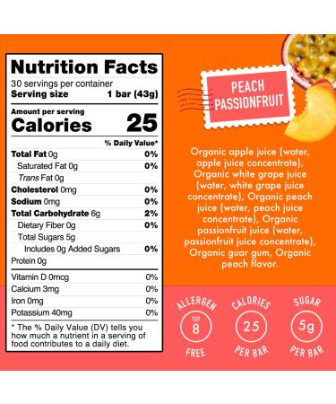 DeeBee's Organics Tropical SuperFruit Freezie - 30-Pack, 100% Real Fruit Freezer Pops, No Added Sugar - Buy Online on GoSupps.com