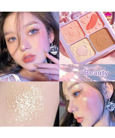 Natural Face Palette - Highlight, Blush, and Bronzing Contour Makeup - Buy Online on GoSupps.com