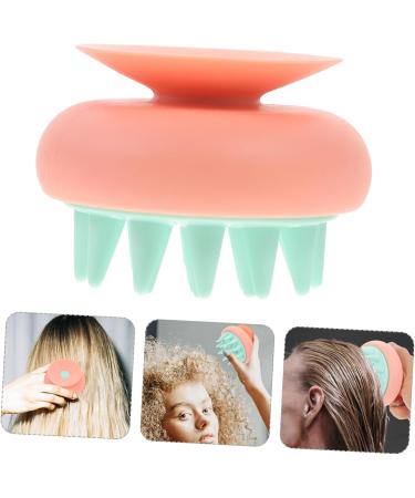 SEWOART Hair Shampoo Brush - Anti-Hair Loss Scalp Massage & Swimming Brush - Pink Suction Cup - 8.00x8.80cm - Buy Online on GoSupps.com