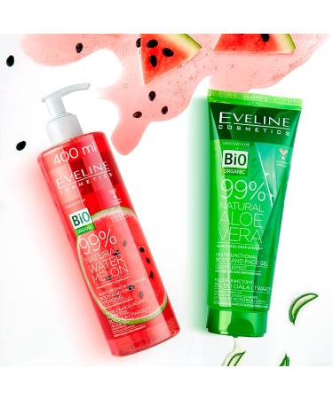 Eveline Cosmetics Natural Watermelon Hydrogen Body & Face 400ml - Hydrating Skincare for All Skin Types - International Shipping Available - Buy Online on GoSupps.com