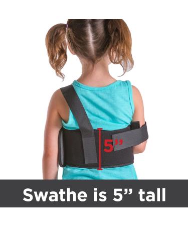 Pediatric Shoulder Immobilizer for Kids & Teens - Arm Sling Stabilizer for Collarbone & Shoulder Injuries (20-30 Chest) - Buy Online on GoSupps.com