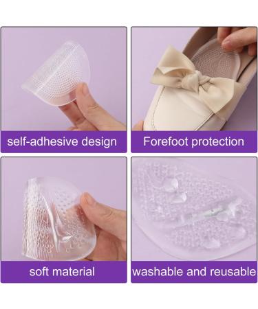 6 Pairs Forefoot Pads - Soft Self-Adhesive Ball of Foot Cushions for High Heels | Reusable Metatarsal Pads for Women - Buy Online on GoSupps.com