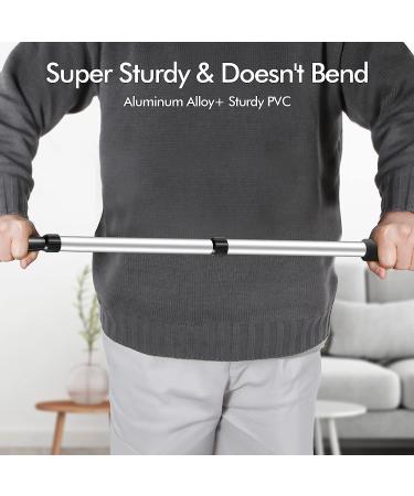 2 PCS Shoe Horn Set for Seniors - Telescopic Long Handle & Metal Short Shoe Horn - Silver - Buy Online on GoSupps.com