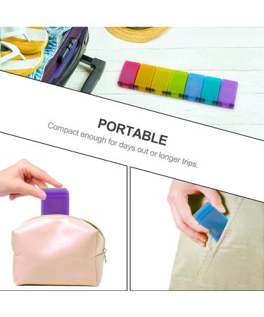 Silicone Arthritis-Friendly Pill Box - Unbreakable 7-Day Organizer Non-Slip & 100% Food-Grade - Buy Online on GoSupps.com