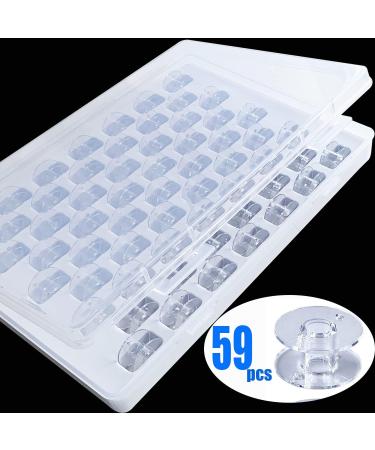 59 Pcs Plastic Sewing Machine Bobbins Set with Case - High-Quality Bobbins for Easy Use - Buy Online on GoSupps.com