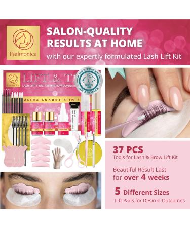 Lash Lift & Brow Lamination Kit - Ultra-Luxury 4 in 1 Eyelash & Eyebrow Curling Set for Beginners & Professionals - International Shipping Available - Buy Online on GoSupps.com