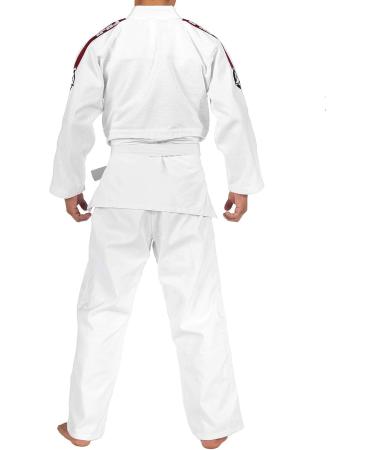 FUJI Judo Training Gi - White/Red - Size 00 | Premium Quality - Buy Online on GoSupps.com