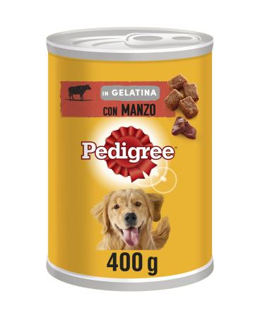 Pedigree Gelatin with Beef, Wet Dog Food, 24 cans of 400 g