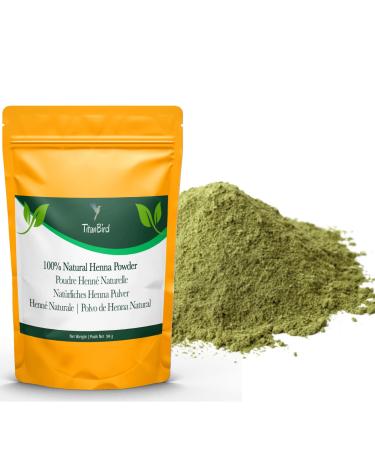 Titanbird 50grams Henna Powder, Natural - Pretty Copper Red Highlight - Hair Coloring - Origin: Atlas Mountains - 100% Natural, Pure and Without Additives | Premium Quality Fine Powder