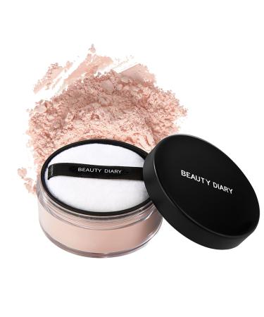 Translucent Face Powder - Loose Setting Powder - Matte Face Powder - Lightweight Long-lasting Waterproof Makeup Powder - Oil Control with Powder Puff Foundation Full Coverage Pressed Powder (03)