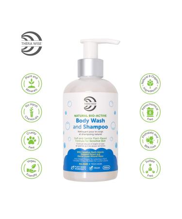 Thera Wise Natural 2-in-1 Shampoo & Body Wash for Sensitive Skin | Plant-Based All-Natural Ingredients 250ml - Shop Internationally - Buy Online on GoSupps.com