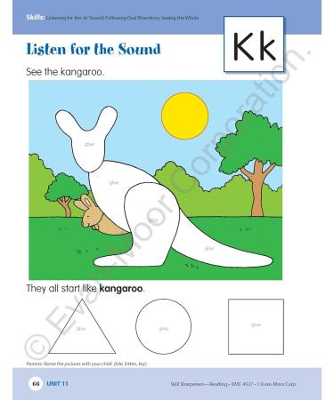 Skill Sharpeners: Reading Workbook for Grade PreK - Engage Learn & Excel | International Shipping Available - Buy Online on GoSupps.com