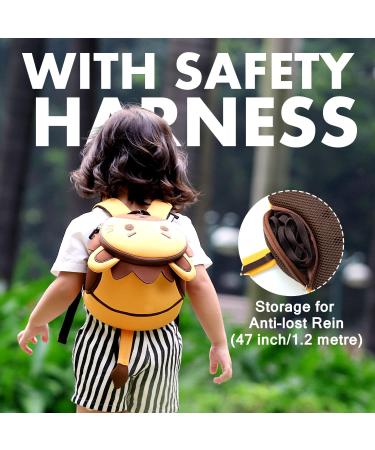 NOHOO Toddler Backpack Leash - Mini Cute Cartoon Animal Waterproof Travel Book Bag for Boys Girls 2-6 Years (Lion) - Buy Online on GoSupps.com