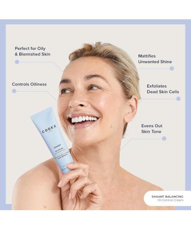 Buy Codex Labs Shaant Balancing Face Cream - Plant-Based Retinol Oil Control for Acne-Prone Skin 1% Bakuchiol & Ashwagandha Vegan & Cruelty-Free - 50ml - Buy Online on GoSupps.com