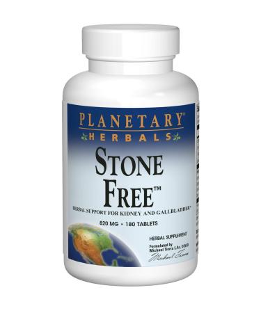 Planetary Herbals Stone Free 820 mg Herbal Support for Kidney and Gallbladder 180 Tablet 180 Count (Pack of 1)