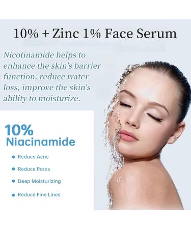 10% Niacinamide + 1% Zinc Face Serum - Nourishing & Refreshing for Oil Control & Acne | 30ML - Buy Online on GoSupps.com
