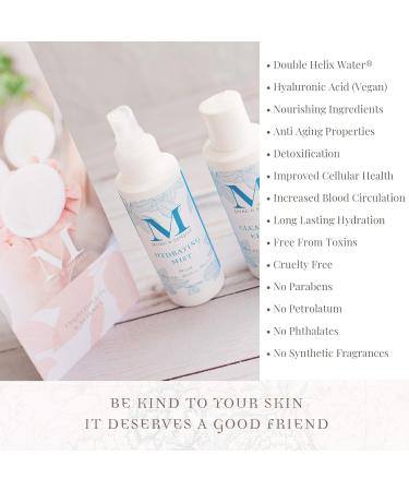 Martine Facial Mist Spray - Hydrate Tone & Soften Skin | Double Helix Water & Rose Oil - 4 oz - Buy Online on GoSupps.com