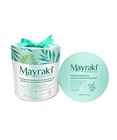 Mayraki Professional | Hair Mask for Dry Damaged Hair | Weightless Essential Oil Nutritive Treatment 250ml | 8.45 Fl.oz | For Dry Damaged Hair and Growth