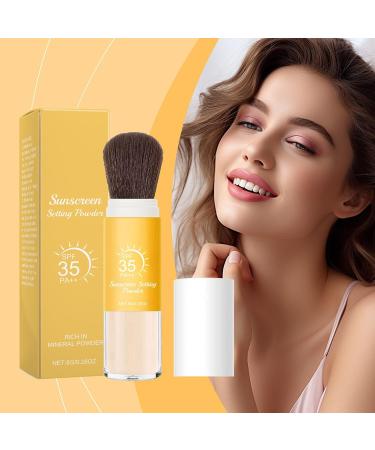 SPF fixing powder sun powder for sensitive skin longlasting oilfree matte transparent travel format mineral cosmetics under makeup and for hair - Buy Online on GoSupps.com