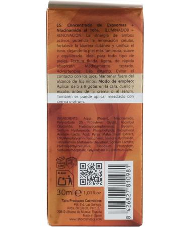  Tahe Tahe Intense Exosomes Exoglow 10 Face Concentrate with Exosomes and Niacinamide for Skin Transformation from the Inside 30ml - Buy Online on GoSupps.com